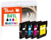 Peach Spar Pack Tintenpatronen kompatibel zu  Ricoh GC41L, 405765, 405765, 405767, 405768