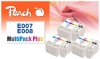 319151 - Peach Spar Pack Plus Tintenpatronen kompatibel zu T007, T008, C13T00740310 Epson